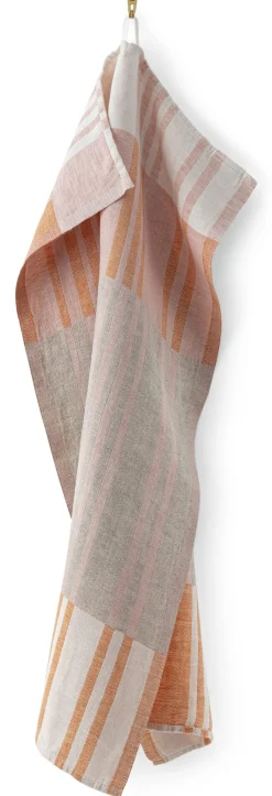 Geschirrtuch Leinen gestreift