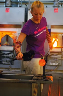 Glasschale mundgeblasen