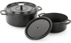 Gusseisen-Bräter emailliert rund