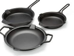 Gusseisenpfanne Signatur mit Doppelgriff