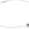 Halsreif Süßwasserperle, Weiß