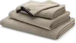 Handtuch Leinenfrottier schwarz-natur