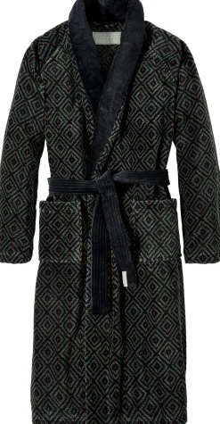 Haus- und Bademantel Rautenmuster