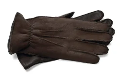 Herrenhandschuh Hirschleder mit Curleylammfell