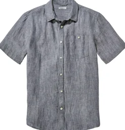 Herrenhemd Halbarm Leinen
