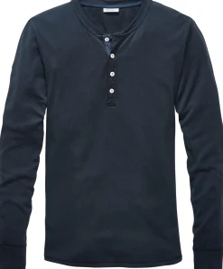 Herren-Henley-Shirt Langarm