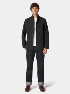 Herrenjacke Baumwolle und Leinen