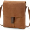 Herren-Leder Crossbag, Cognac
