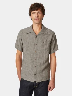 Herren-Leinenhemd Halbarm 1947