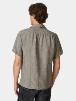 Herren-Leinenhemd Halbarm 1947