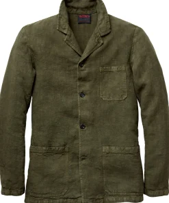 Herren-Leinenjacke