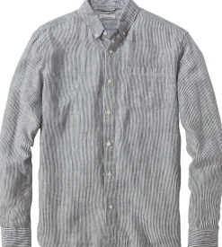 Herren-Leinenshirt gestreift