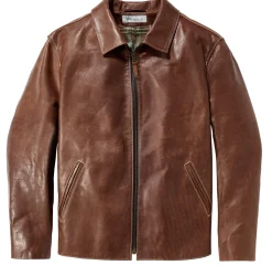 Herren-Pferdelederjacke Pull-up