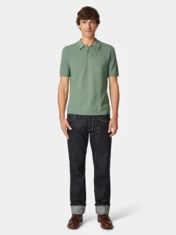 Herren-Poloshirt gestrickt