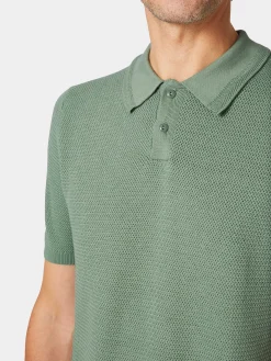 Herren-Poloshirt gestrickt