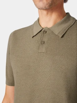 Herren-Poloshirt gestrickt