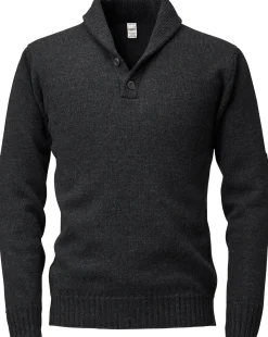 Herrenpullover Schalkragen