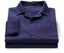 Herrenpyjama Flanell gemustert