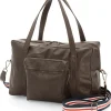 Herren-Schultertasche Leder, Braun