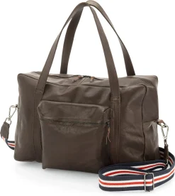 Herren-Schultertasche Leder, Braun
