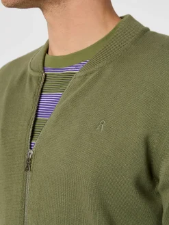 Herren-Strickjacke mit Zip