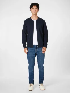 Herren-Strickjacke mit Zip