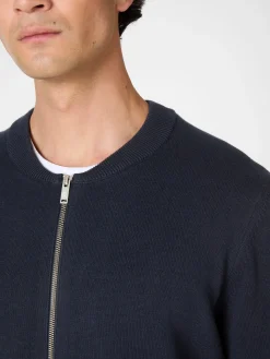 Herren-Strickjacke mit Zip