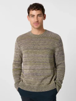 Herren-Strickpullover meliert