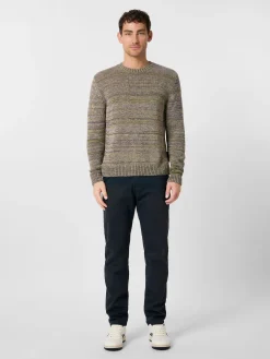 Herren-Strickpullover meliert