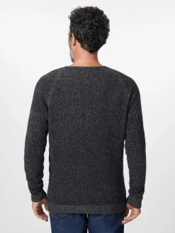 Herren-Strickpullover meliert