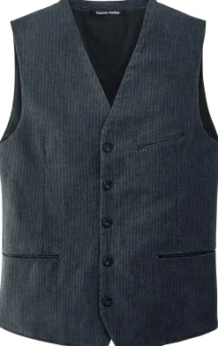 Herrenweste Strukturstreifen