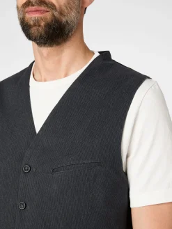 Herrenweste Strukturstreifen