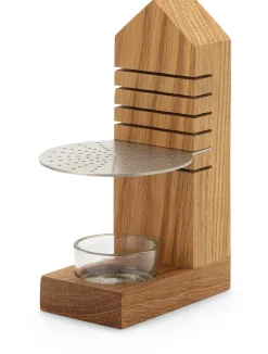 Höhenverstellbares Räucherstövchen Eichenholz