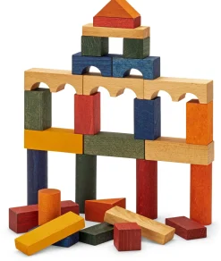 Holzbaukasten bunt