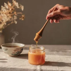 Honiglöffel Elsbeerenholz