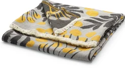 Jacquard-Wolldecke Merino-Baumwolle