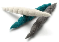 Katzenspielzeug Filzwürmer