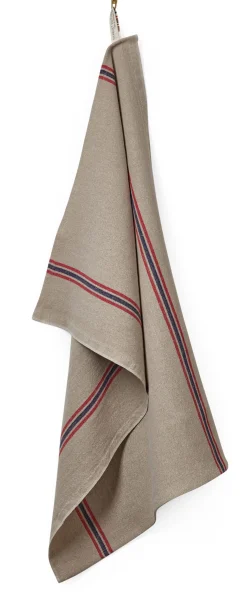 Küchenhandtuch Leinen Streifen