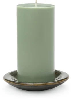 Kerzenteller handgetöpfert