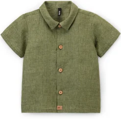 Kinder-Hemd Kurzarm Leinen