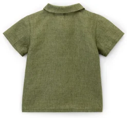Kinder-Hemd Kurzarm Leinen