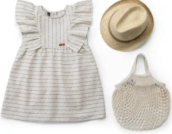 Kinder-Kleid Baumwolle-Leinen