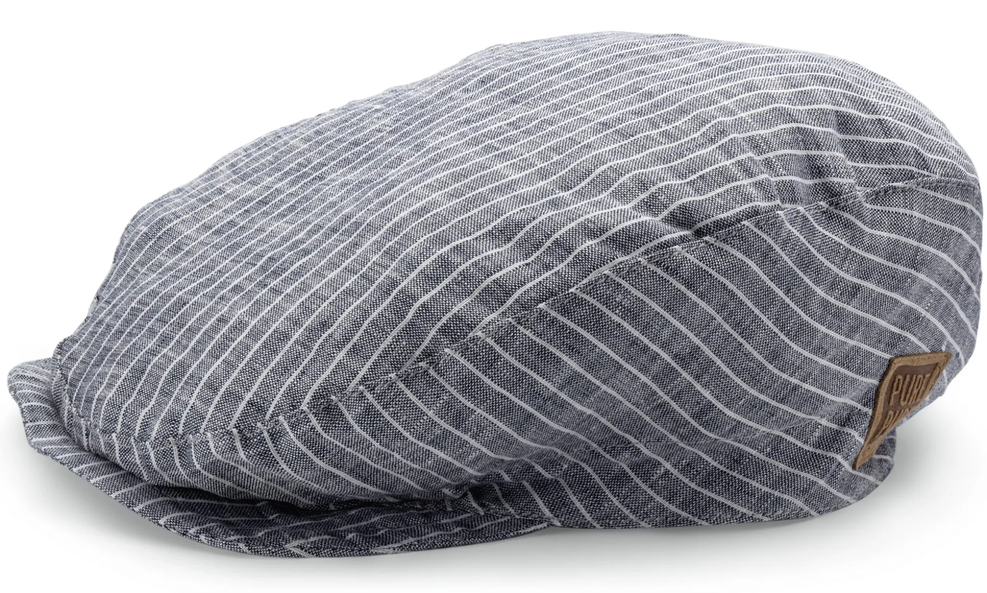 Kinder-Schiebermütze Leinen gestreift