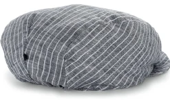 Kinder-Schiebermütze Leinen gestreift