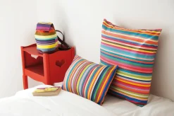 Kissenbezug bunt gestreift