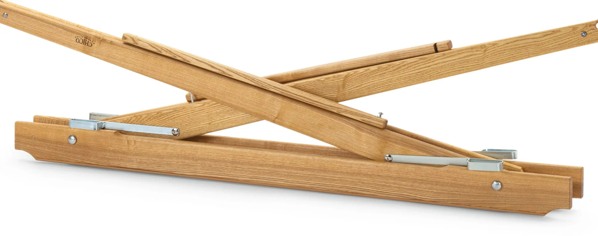 Klappbarer Hängemattenständer Eschenholz Natur