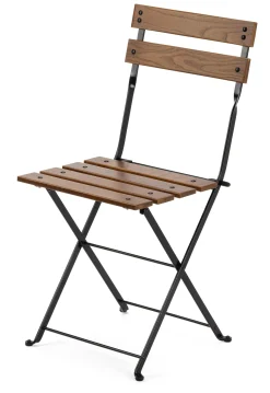 Klappstuhl Stahl mit Holzauflage