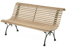 Klassische Lattenbank Eichenholz