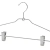 Kleiderbügel Stahl mit Klammern