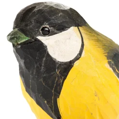 Kohlmeise Lindenholz handgeschnitzt